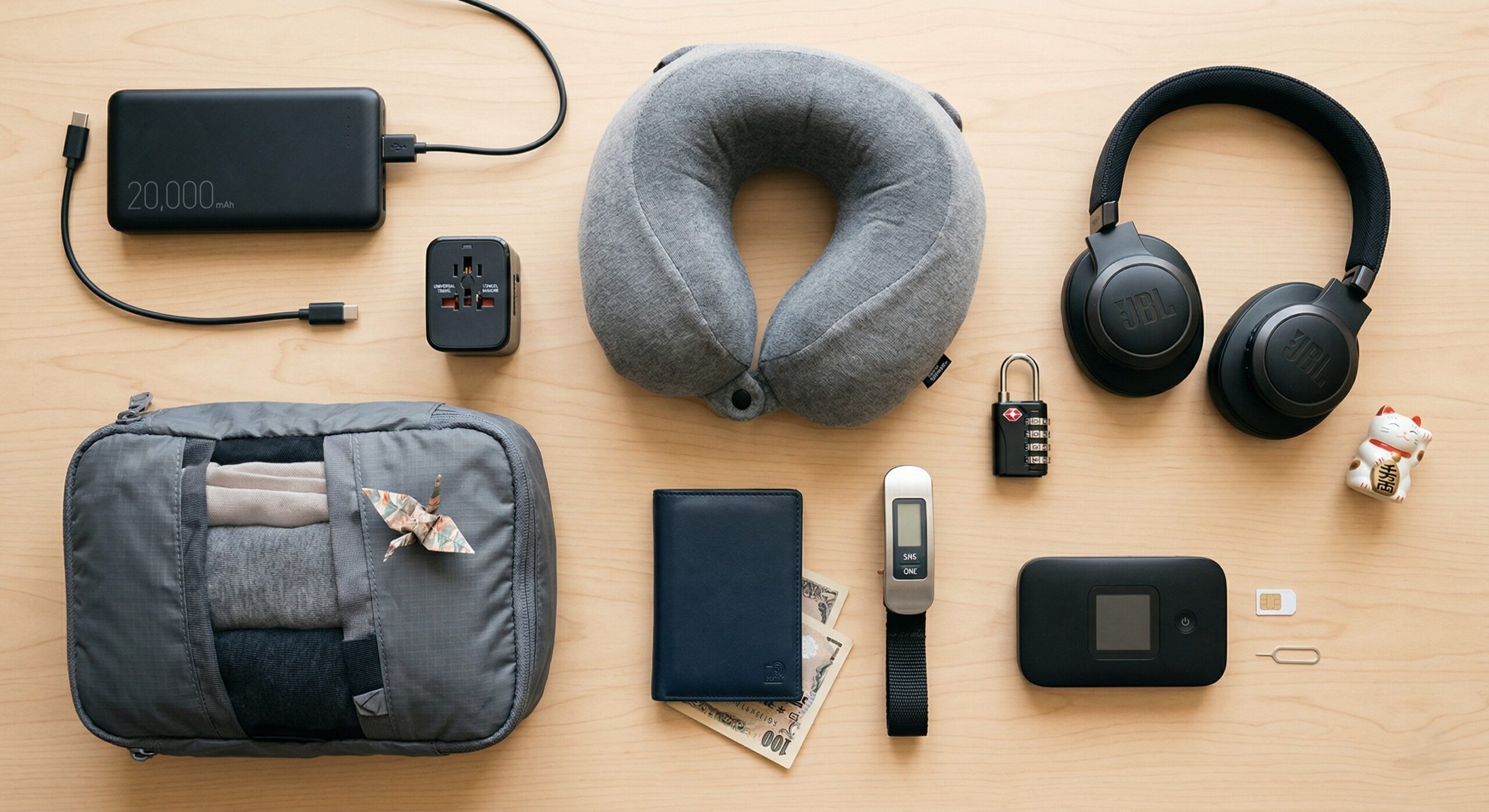 acessórios viagem Japão essenciais