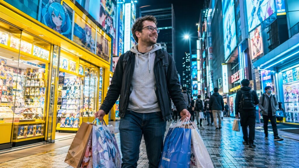 Compras nerds em Akihabara com tax-free no Japão em 2026