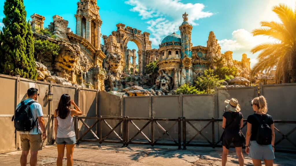 Lost Continent vai fechar na Universal Orlando com tapumes de construção