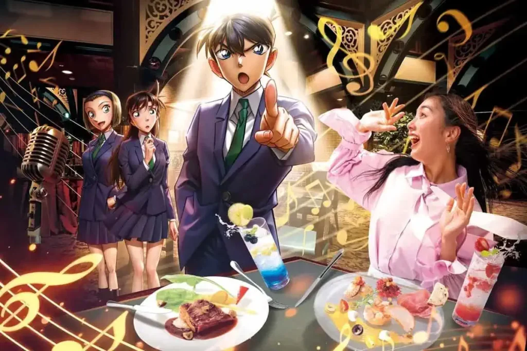 Restaurante misterioso temático inspirado em Detective Conan na USJ