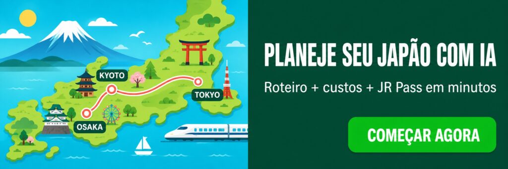 Banner — comece a planejar sua viagem ao Japão com IA"